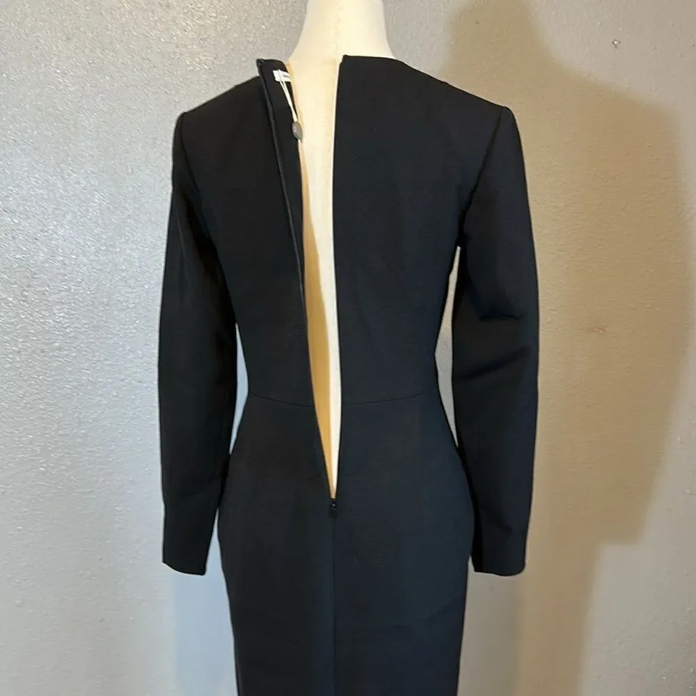 NEW Protagonist Elegant Black midi Dress  size 2